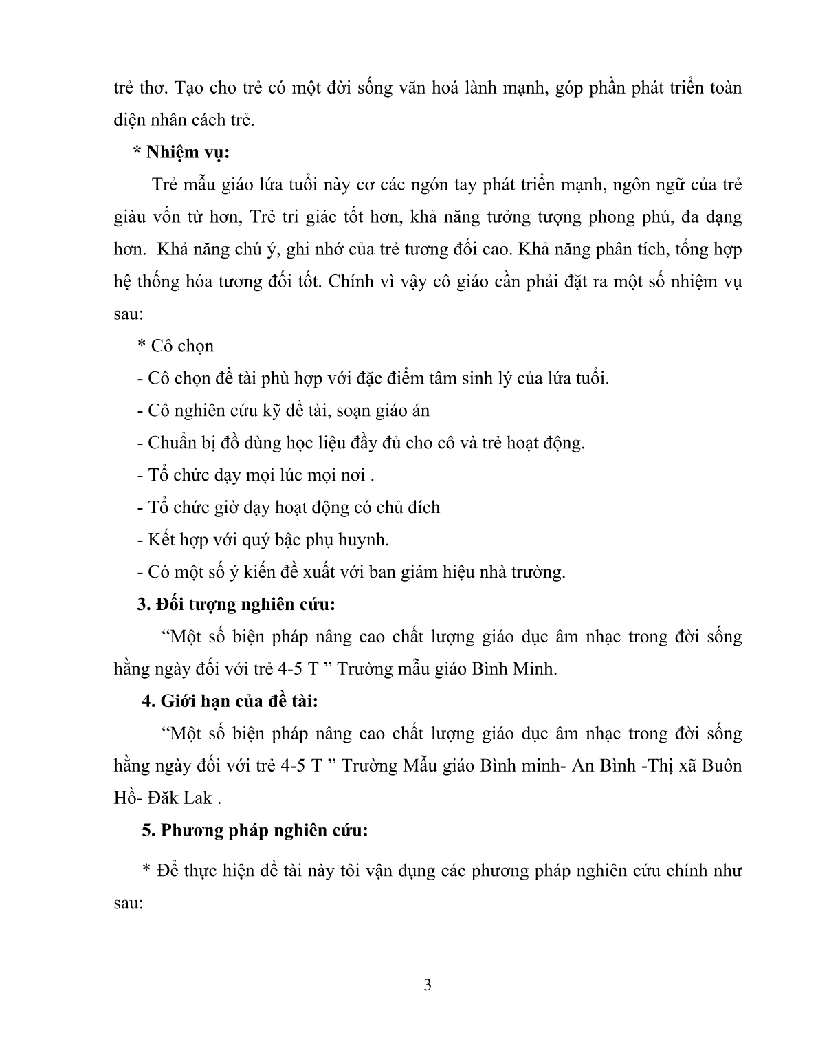 Sáng kiến kinh nghiệm Một số biện pháp nâng cao chất lượng giáo dục âm nhạc trong đời sống hằng ngày đối với trẻ 4-5 T trang 3