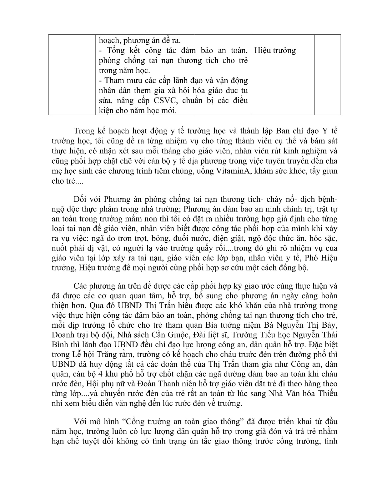 Sáng kiến kinh nghiệm Một số biện pháp đảm bảo trường học an toàn phòng chống tai nạn thương tích trang 7 Sáng kiến kinh nghiệm Một số biện pháp đảm bảo trường học an toàn phòng chống tai nạn thương tích trang 7