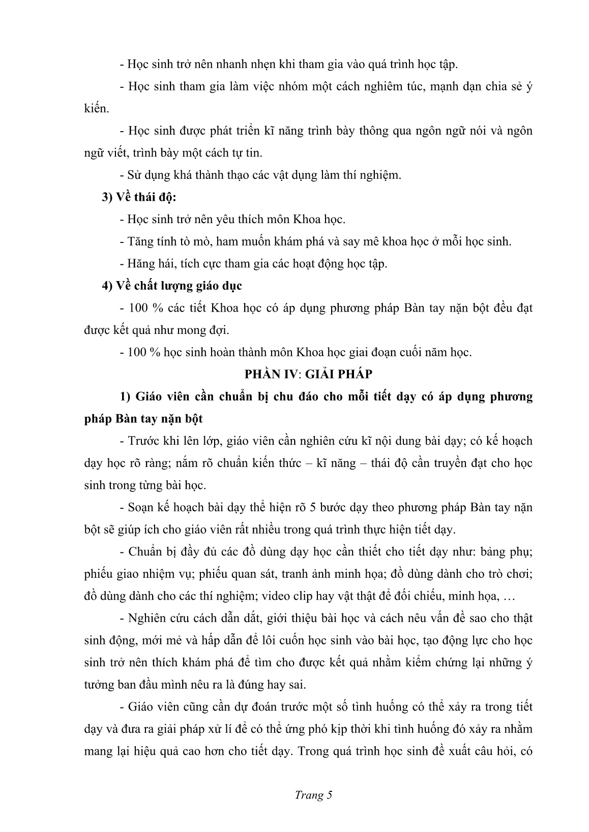 Sáng kiến kinh nghiệm Dạy Khoa học Lớp 4 theo phương pháp Bàn tay nặn bột sao cho hiệu quả trang 5 Sáng kiến kinh nghiệm Dạy Khoa học Lớp 4 theo phương pháp Bàn tay nặn bột sao cho hiệu quả trang 5