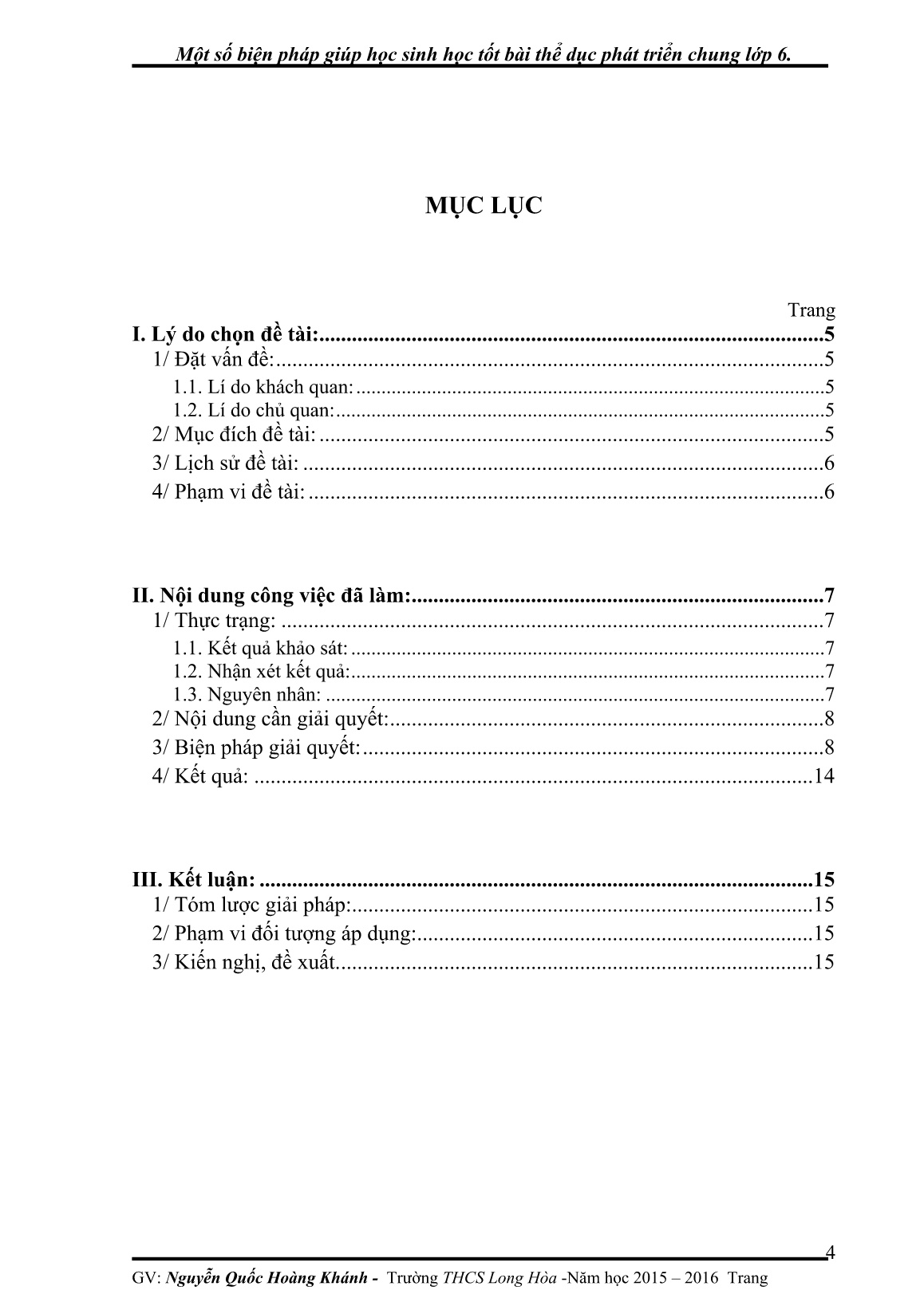 Sáng kiến kinh nghiệm Một số biện pháp giúp học sinh học tốt bài thể dục phát triển chung Lớp 6 trang 2 Sáng kiến kinh nghiệm Một số biện pháp giúp học sinh học tốt bài thể dục phát triển chung Lớp 6 trang 2