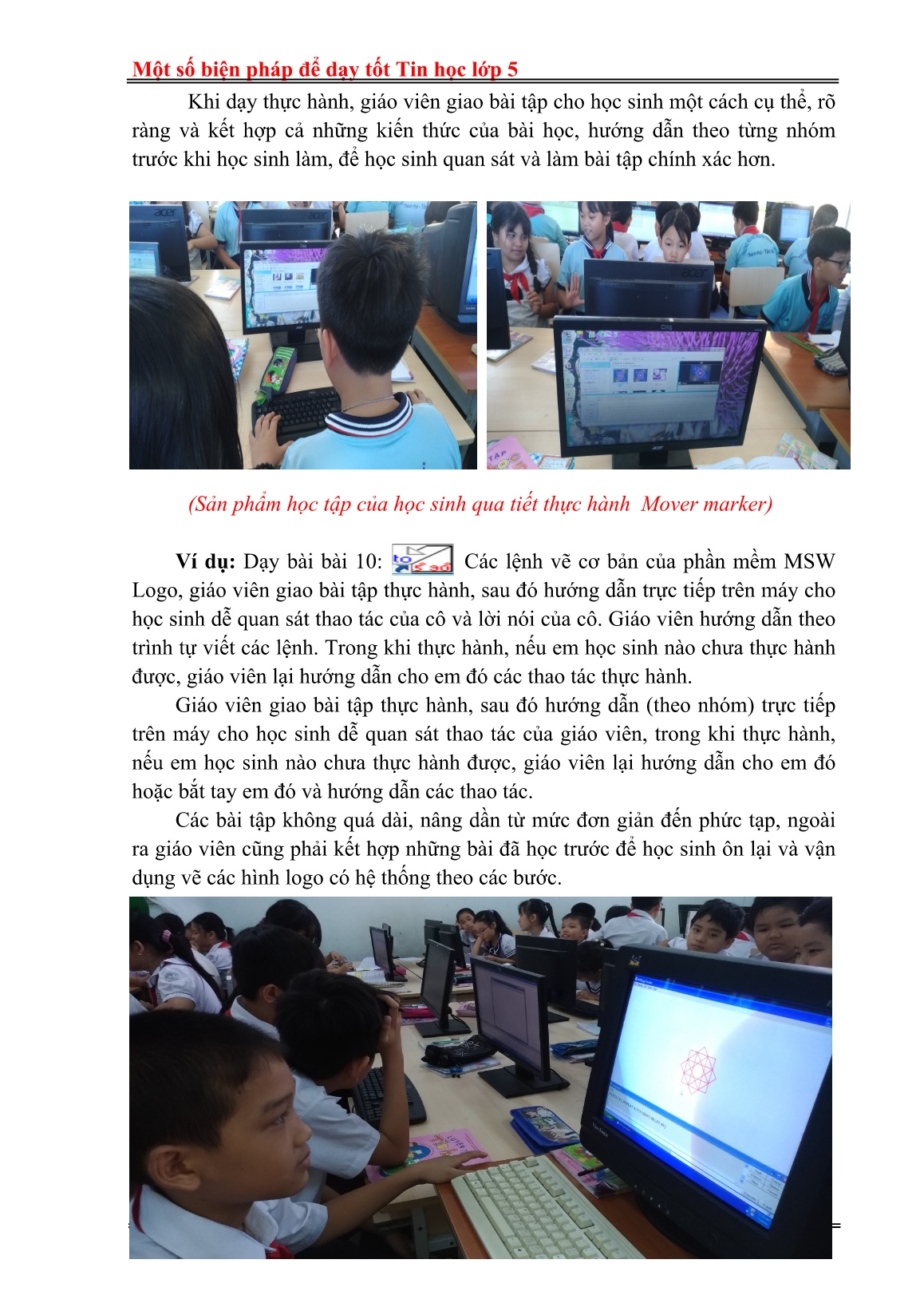 Sáng kiến kinh nghiệm Một số biện pháp để dạy tốt Tin học Lớp 5 trang 7 Sáng kiến kinh nghiệm Một số biện pháp để dạy tốt Tin học Lớp 5 trang 7