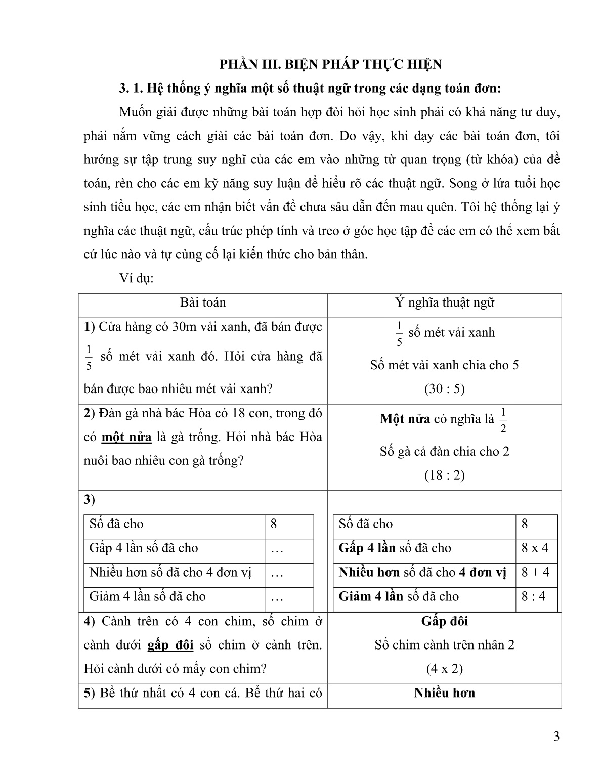 Sáng kiến kinh nghiệm Các giải pháp giúp học sinh Lớp 3 trường Tiểu học Bình Trinh Đông giải toán hiệu quả trang 3 Sáng kiến kinh nghiệm Các giải pháp giúp học sinh Lớp 3 trường Tiểu học Bình Trinh Đông giải toán hiệu quả trang 3