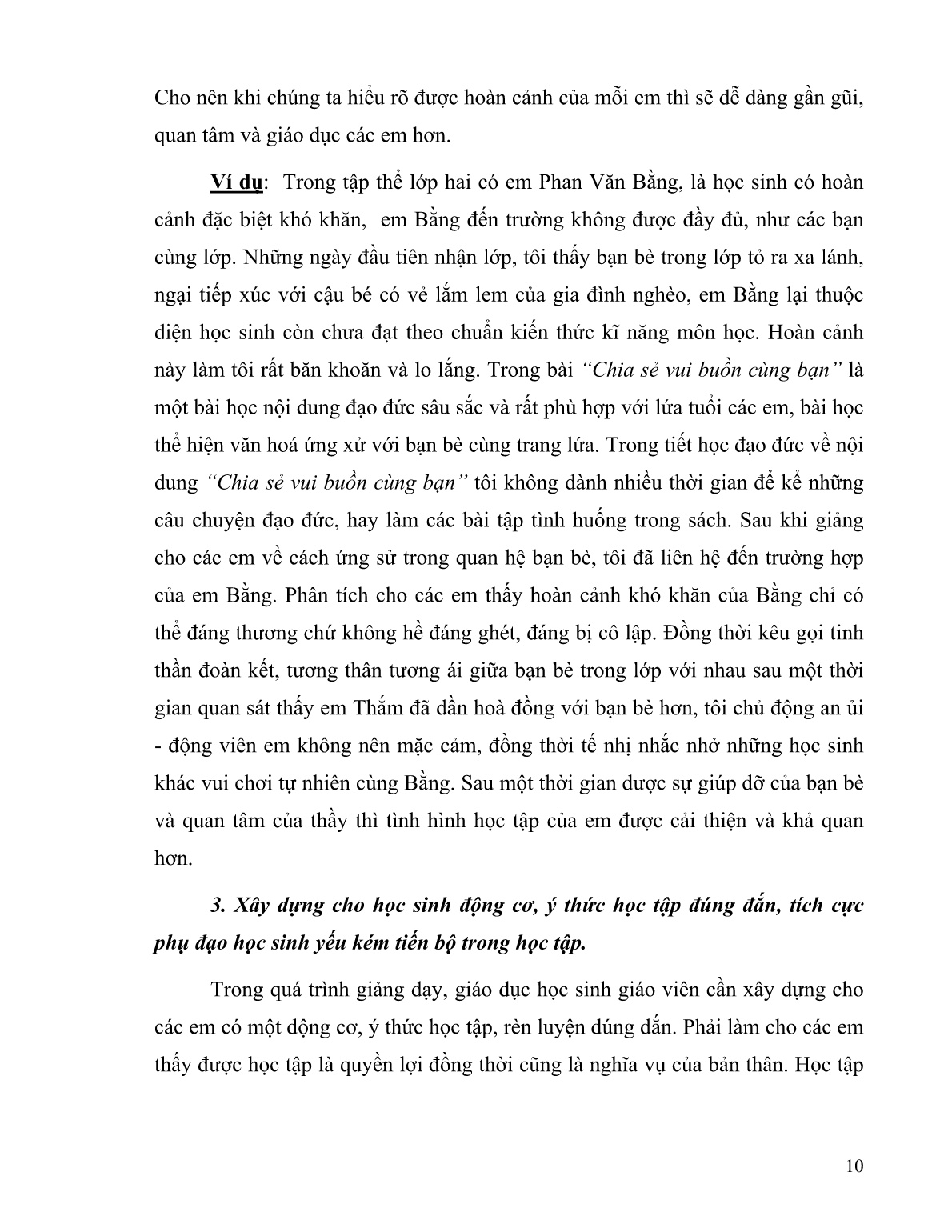 Sáng kiến kinh nghiệm Một số biện pháp nâng cao chất lượng giáo dục đạo đức cho học sinh Lớp 2 trang 10 Sáng kiến kinh nghiệm Một số biện pháp nâng cao chất lượng giáo dục đạo đức cho học sinh Lớp 2 trang 10