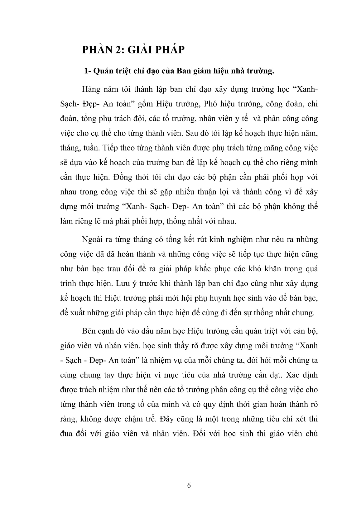 SKKN Một số giải pháp để xây dựng môi trường Xanh - Sạch - Đẹp - An toàn ở trường trung học cơ sở Kiến Bình trang 6 SKKN Một số giải pháp để xây dựng môi trường Xanh - Sạch - Đẹp - An toàn ở trường trung học cơ sở Kiến Bình trang 6