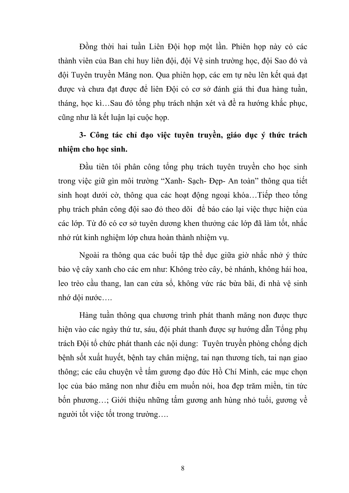 SKKN Một số giải pháp để xây dựng môi trường Xanh - Sạch - Đẹp - An toàn ở trường trung học cơ sở Kiến Bình trang 8 SKKN Một số giải pháp để xây dựng môi trường Xanh - Sạch - Đẹp - An toàn ở trường trung học cơ sở Kiến Bình trang 8