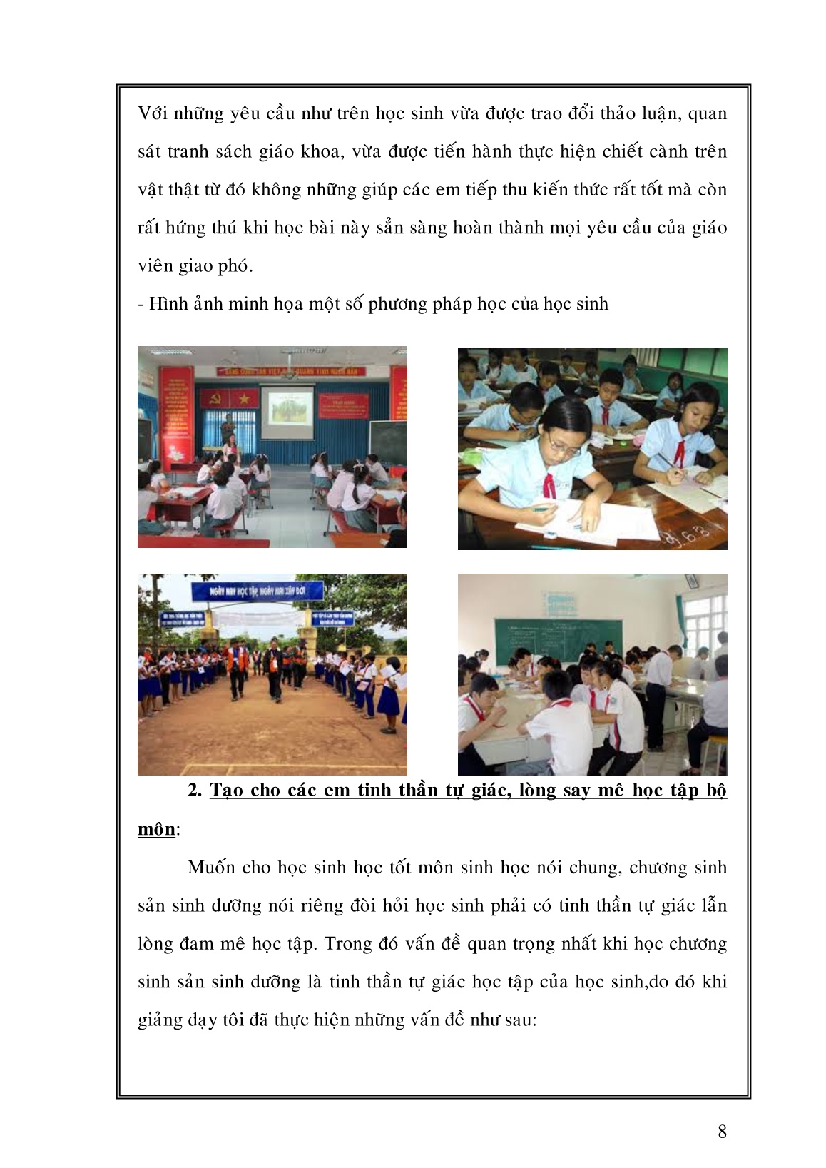 Sáng kiến kinh nghiệm Biện pháp học tốt chương sinh sản sinh dưỡng môn Sinh học 6 trang 8 Sáng kiến kinh nghiệm Biện pháp học tốt chương sinh sản sinh dưỡng môn Sinh học 6 trang 8
