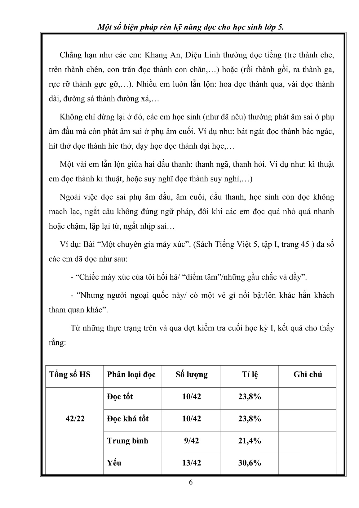 Sáng kiến kinh nghiệm Một số biện pháp rèn kỹ năng đọc cho học sinh Lớp 5 trang 6 Sáng kiến kinh nghiệm Một số biện pháp rèn kỹ năng đọc cho học sinh Lớp 5 trang 6
