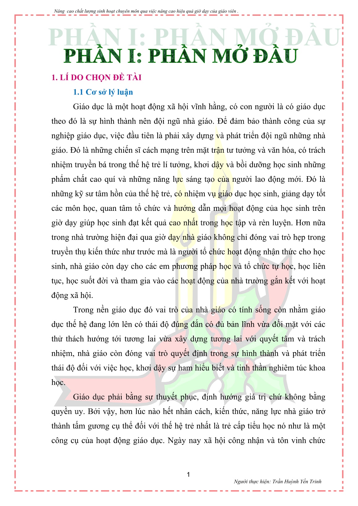 SKKN Một số biện pháp nâng cao chất lượng sinh hoạt chuyên môn qua việc nâng cao hiệu quả giờ dạy cho giáo viên tiểu học trang 1 SKKN Một số biện pháp nâng cao chất lượng sinh hoạt chuyên môn qua việc nâng cao hiệu quả giờ dạy cho giáo viên tiểu học trang 1