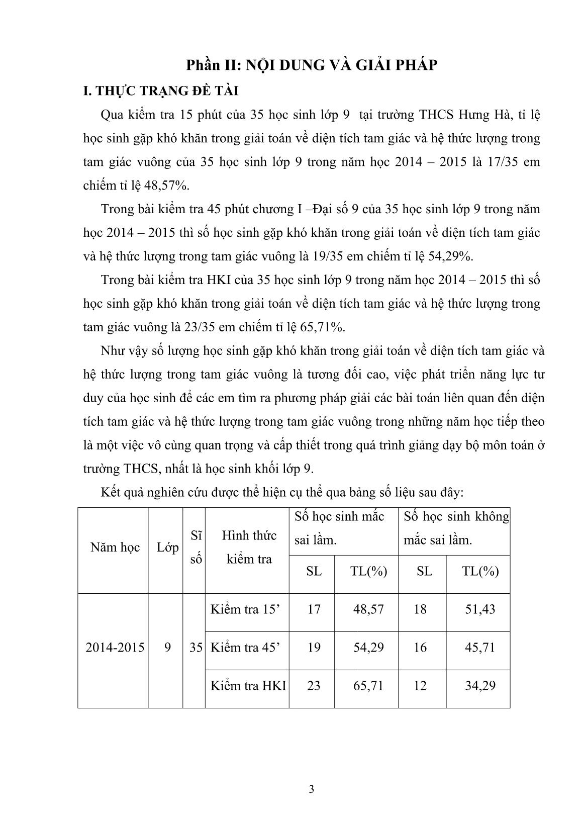 SKKN Phát triển năng lực tư duy cho học sinh thông qua dạy học chủ đề: Diện tích tam giác và hệ thức lượng trong tam giác vuông trang 3 SKKN Phát triển năng lực tư duy cho học sinh thông qua dạy học chủ đề: Diện tích tam giác và hệ thức lượng trong tam giác vuông trang 3