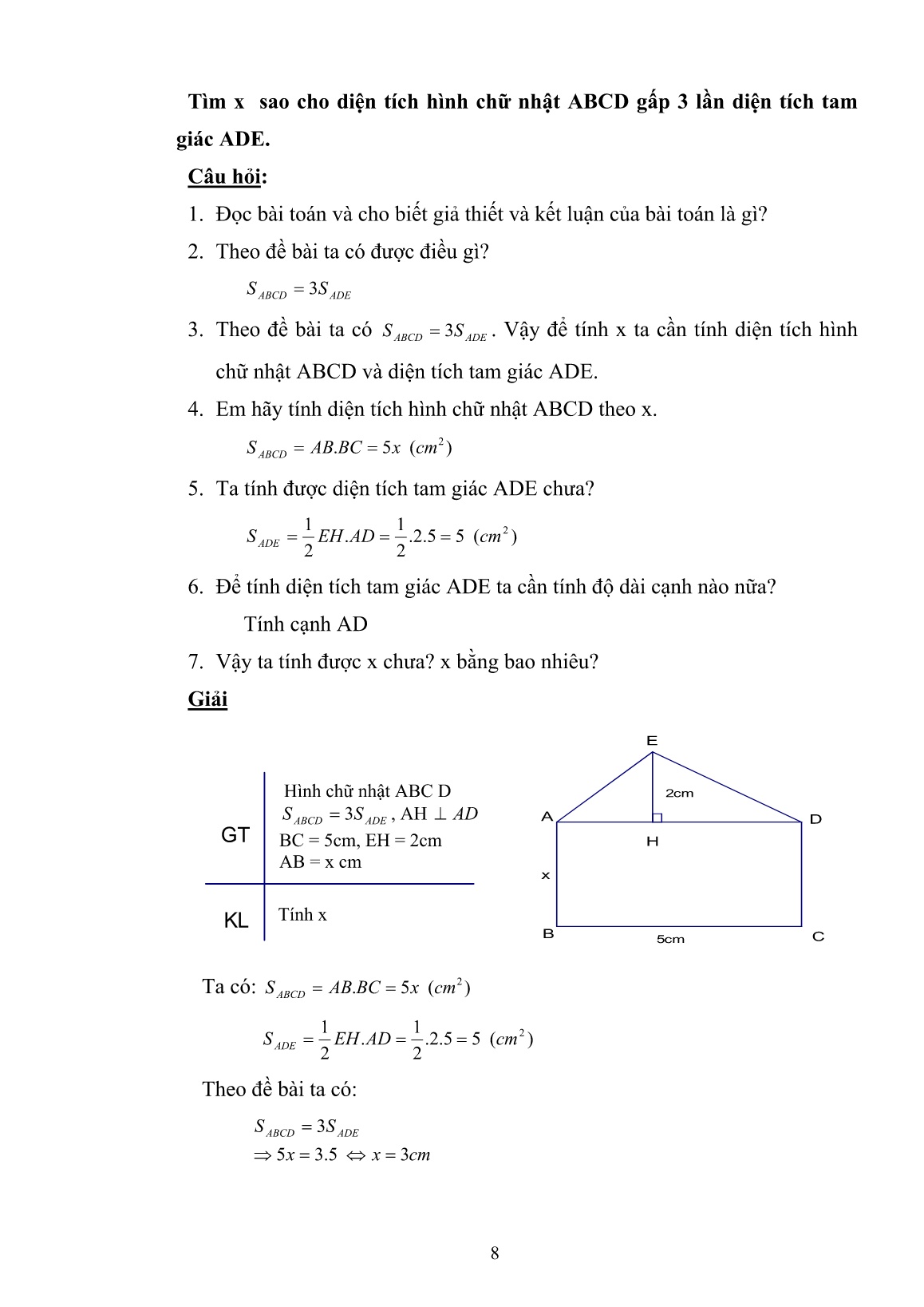 SKKN Phát triển năng lực tư duy cho học sinh thông qua dạy học chủ đề: Diện tích tam giác và hệ thức lượng trong tam giác vuông trang 8 SKKN Phát triển năng lực tư duy cho học sinh thông qua dạy học chủ đề: Diện tích tam giác và hệ thức lượng trong tam giác vuông trang 8