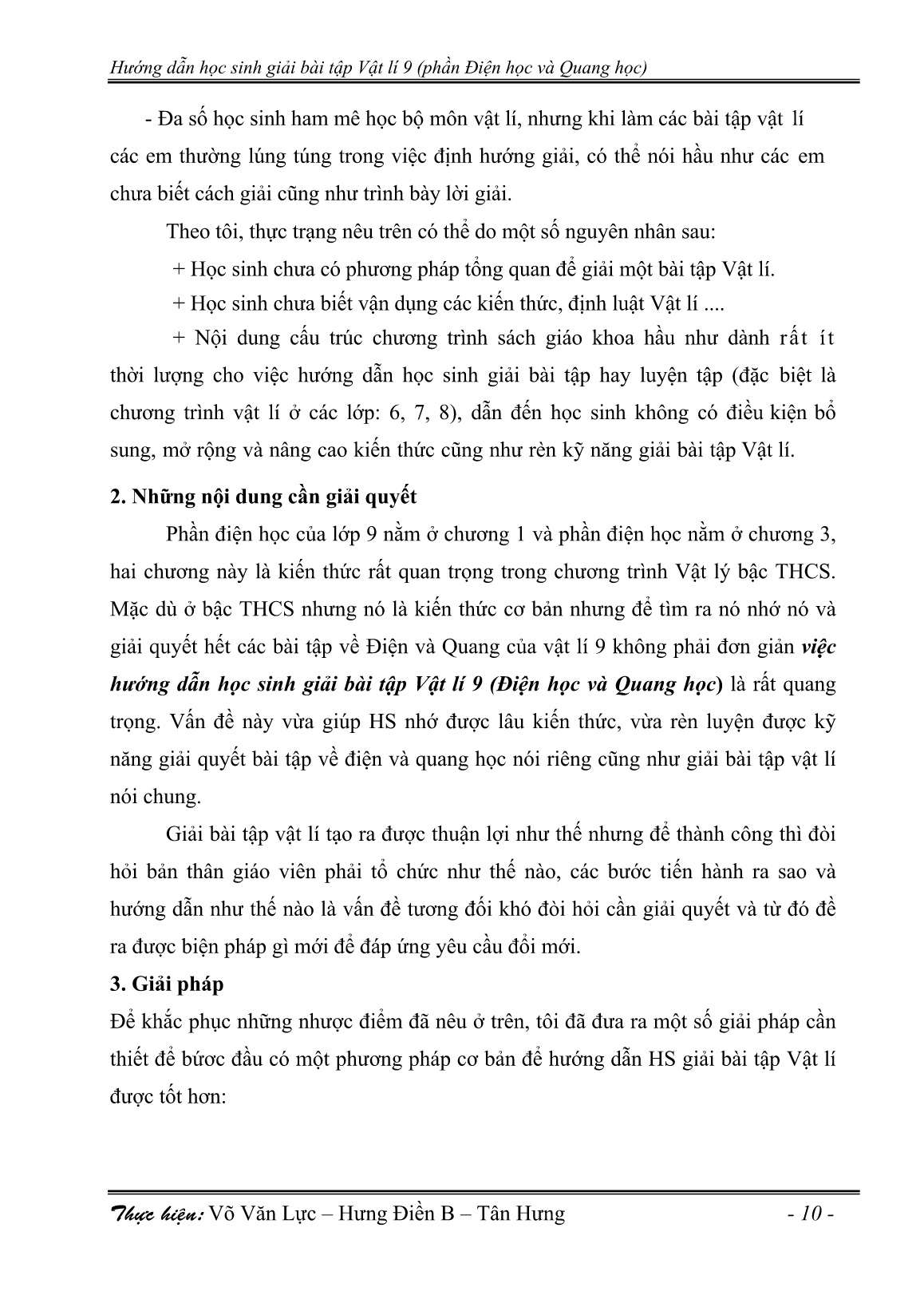 Sáng kiến kinh nghiệm Hướng dẫn học sinh giải bài tập Vật lí 9 (Điện học và Quang học) trang 10 Sáng kiến kinh nghiệm Hướng dẫn học sinh giải bài tập Vật lí 9 (Điện học và Quang học) trang 10