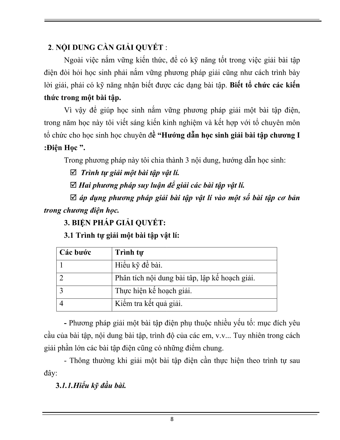 Sáng kiến kinh nghiệm Hướng dẫn học sinh giải bài tâp Vật lí 9 chương I: Điện Học trang 8 Sáng kiến kinh nghiệm Hướng dẫn học sinh giải bài tâp Vật lí 9 chương I: Điện Học trang 8