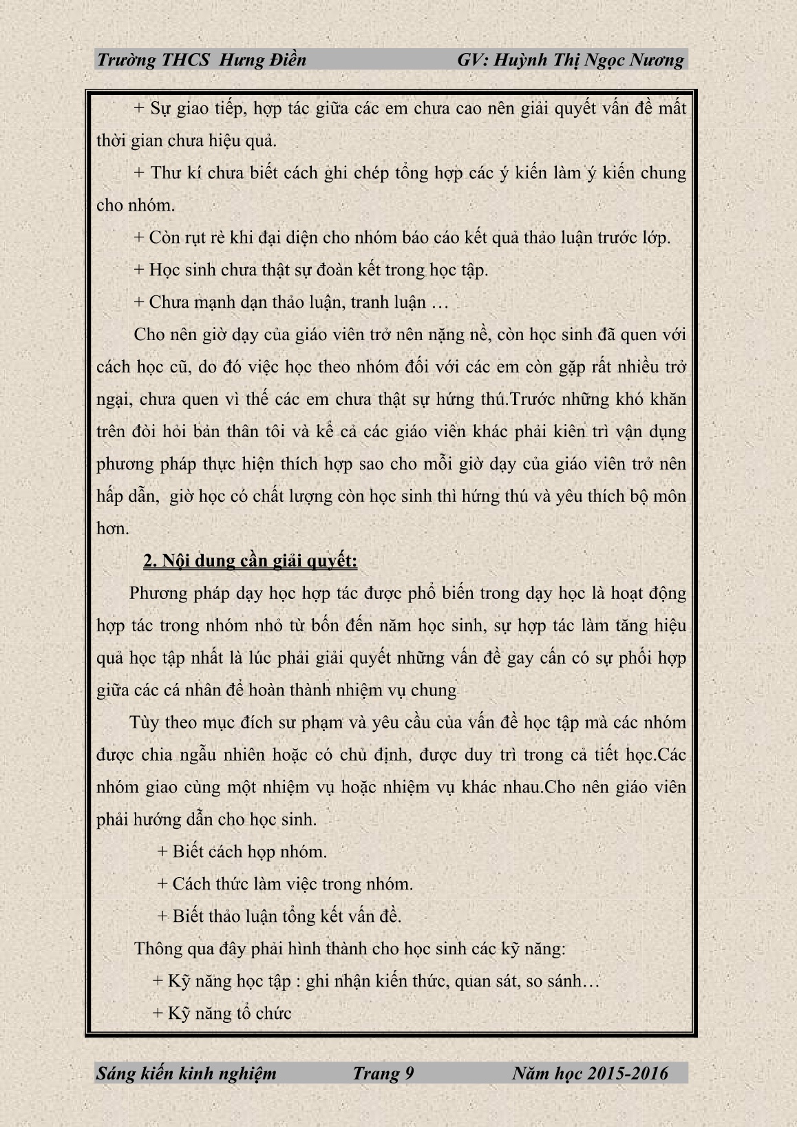 SKKN Đổi mới phương pháp giảng dạy Sinh học 7 nhằm phát huy tính tích cực chủ động sáng tạo của học sinh trang 9 SKKN Đổi mới phương pháp giảng dạy Sinh học 7 nhằm phát huy tính tích cực chủ động sáng tạo của học sinh trang 9