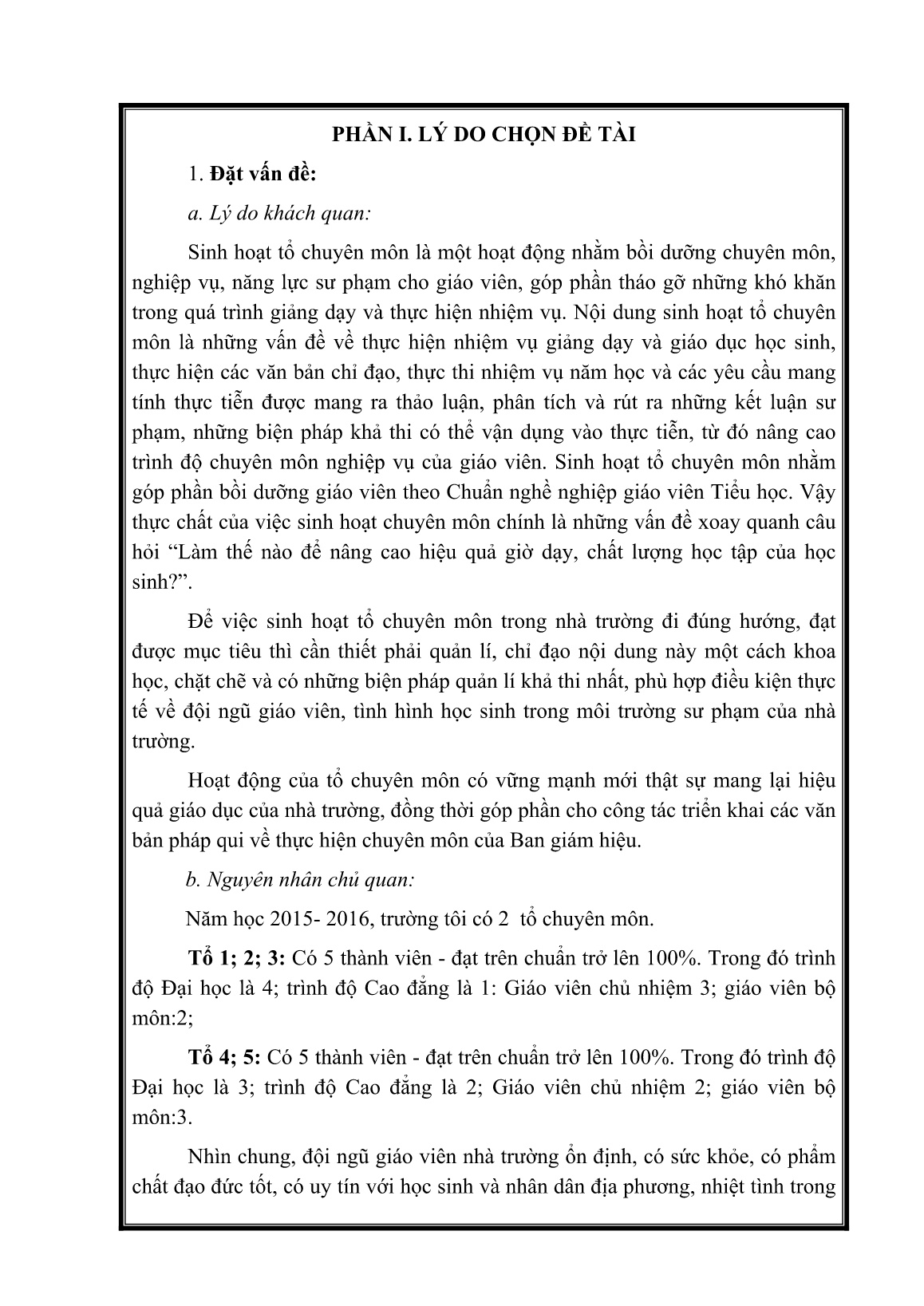 Sáng kiến kinh nghiệm Một số giải pháp nâng cao chất lượng sinh hoạt tổ chuyên môn trường tiểu học Ngô Quyền trang 1 Sáng kiến kinh nghiệm Một số giải pháp nâng cao chất lượng sinh hoạt tổ chuyên môn trường tiểu học Ngô Quyền trang 1
