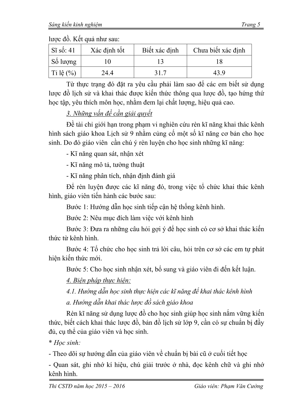 Sáng kiến kinh nghiệm Rèn luyện cho học sinh kỹ năng khai thác kênh hình sách giáo khoa Lịch sử 9 trang 5