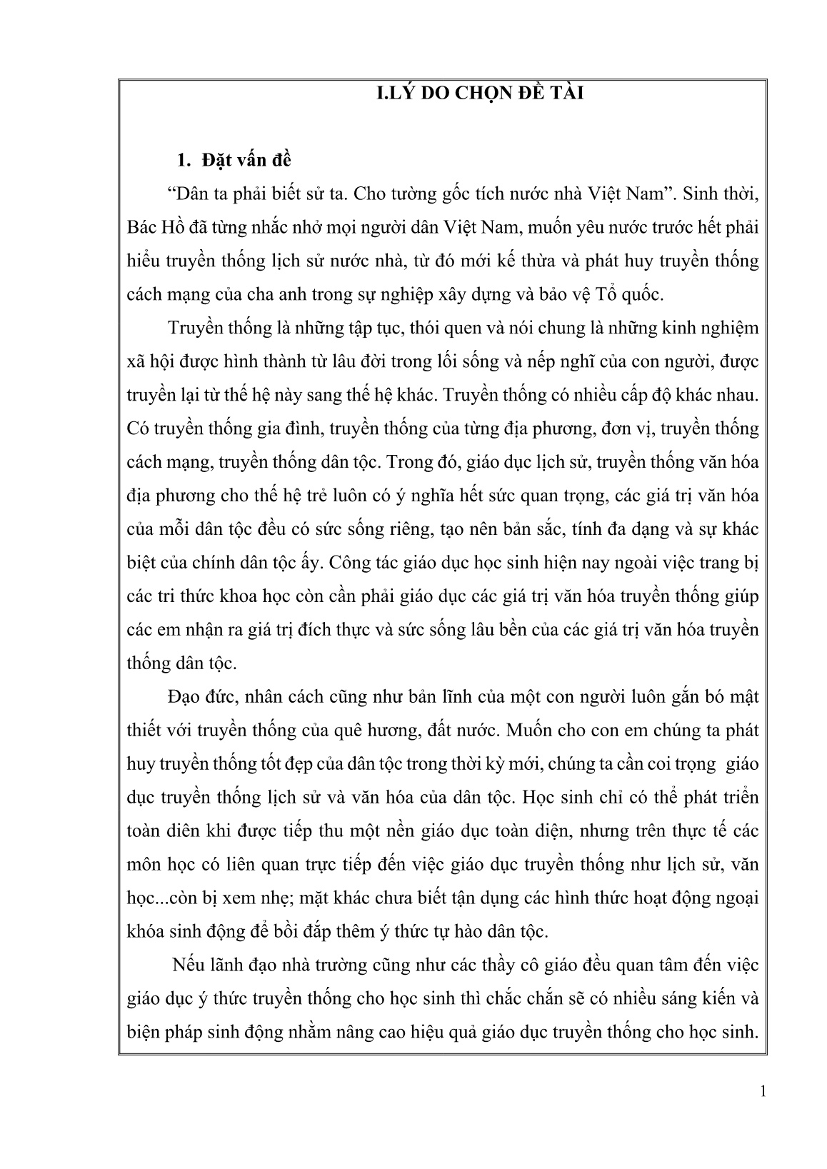 SKKN Một số biện pháp tổ chức tốt hoạt động giáo dục truyền thống lịch sử địa phương cho học sinh Tiểu học trang 1