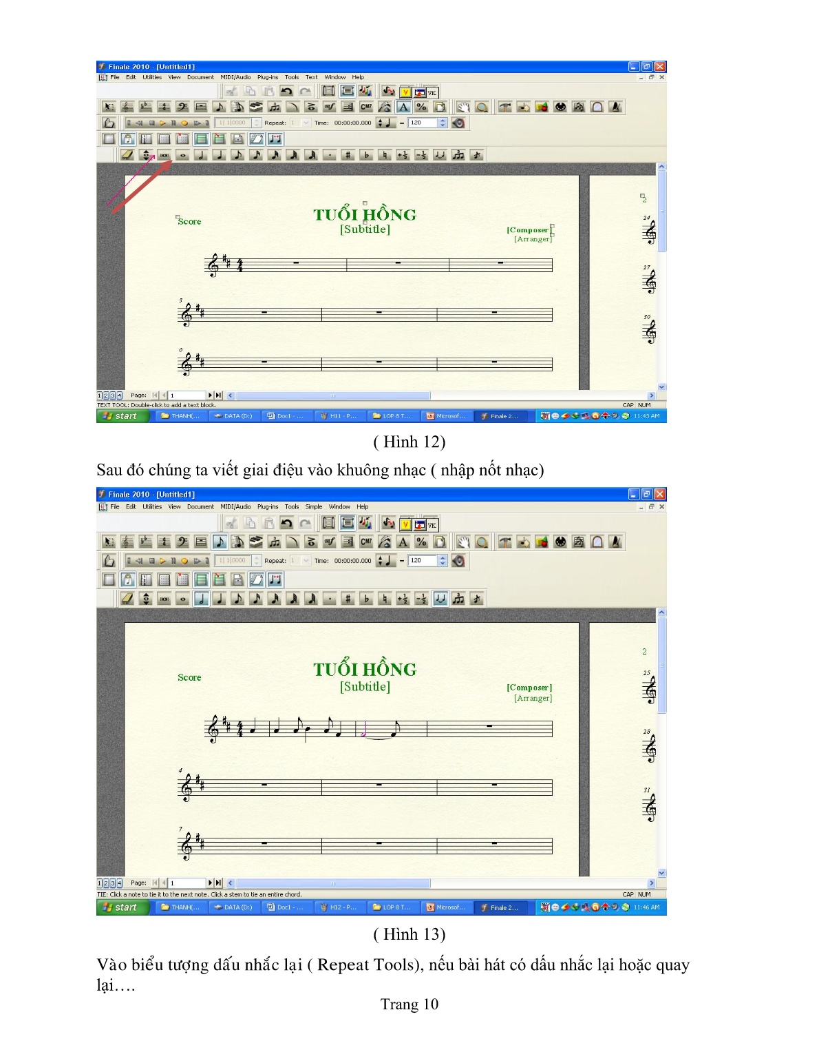 Sáng kiến kinh nghiệm Ứng dụng công nghệ thông tin vào giảng dạy Âm nhạc 8 trang 10