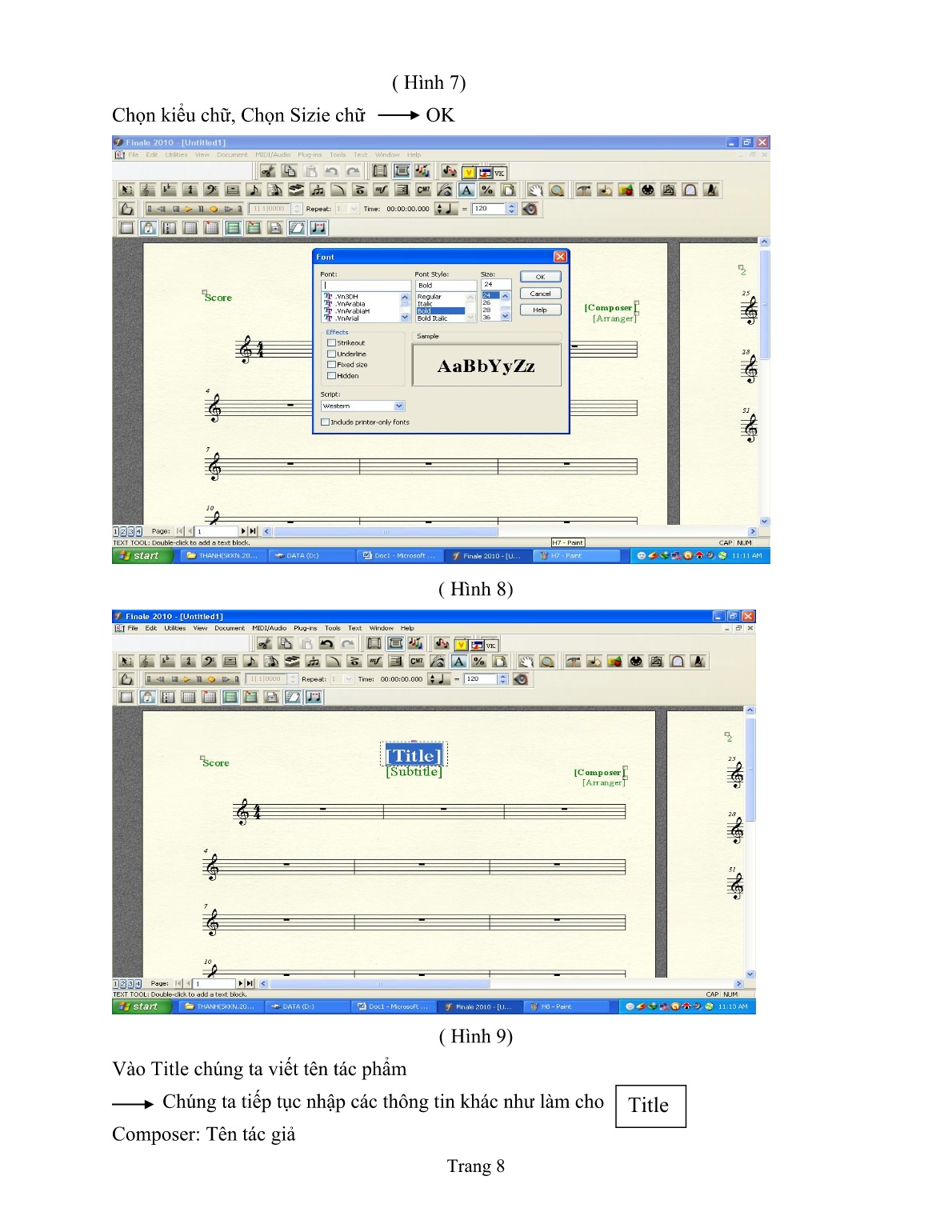 Sáng kiến kinh nghiệm Ứng dụng công nghệ thông tin vào giảng dạy Âm nhạc 8 trang 8