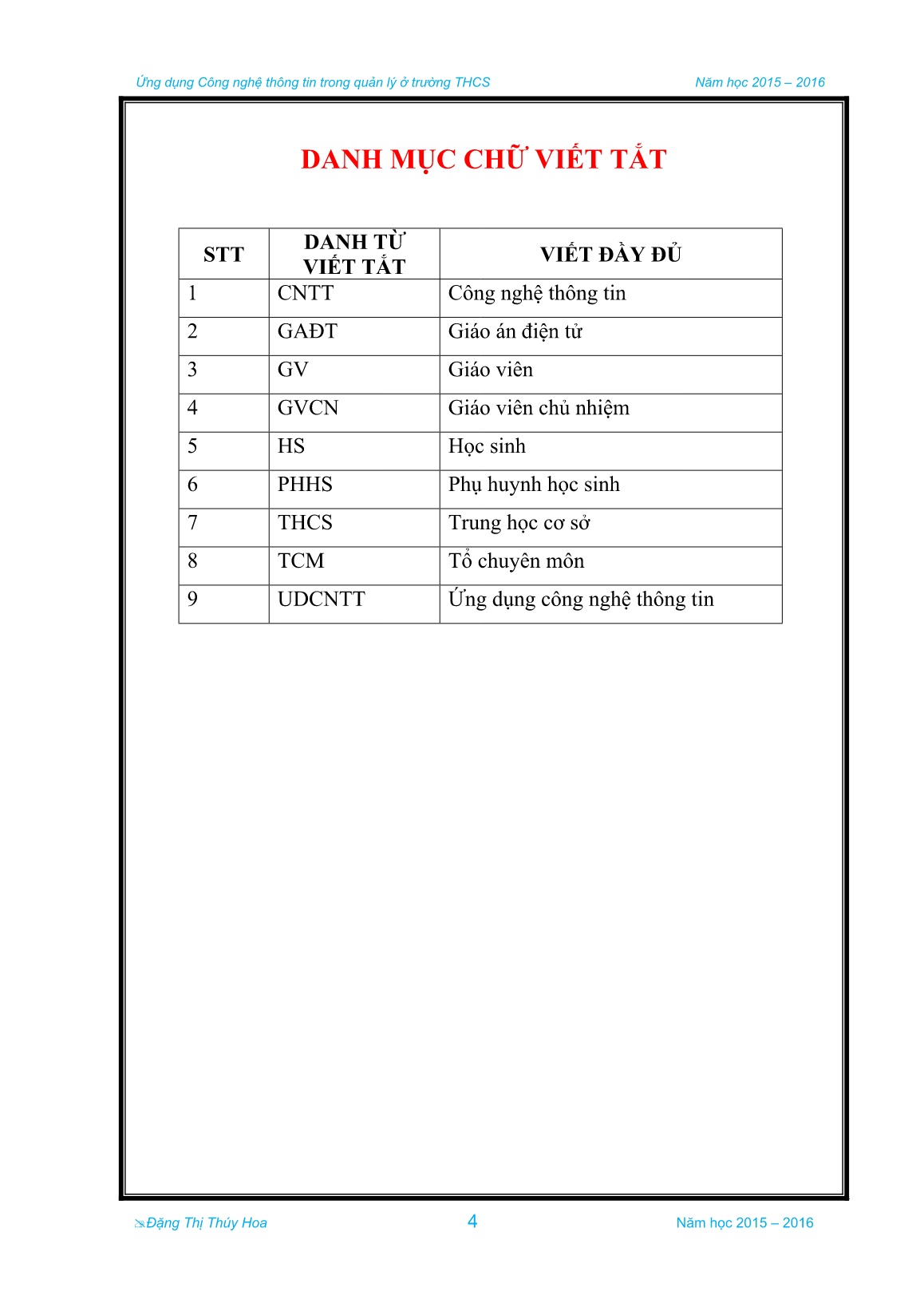 Sáng kiến kinh nghiệm Ứng dụng Công nghệ thông tin trong quản lý ở trường THCS trang 1