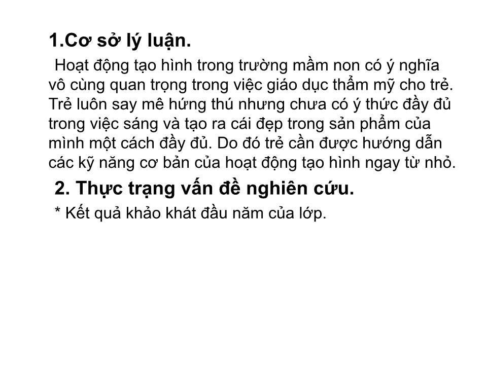 Sáng kiến kinh nghiệm Một số biện pháp giúp trẻ học tốt môn tạo hình cho trẻ 5-6 tuổi trang 6