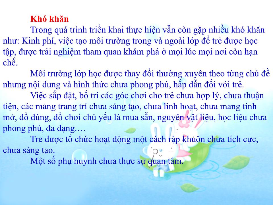 Thuyết trình SKKN Một số biện pháp tạo môi trường giáo dục trong và ngoài lớp theo hướng lấy trẻ làm trung tâm cho trẻ mẫu giáo 5 -6 tuổi trang 5