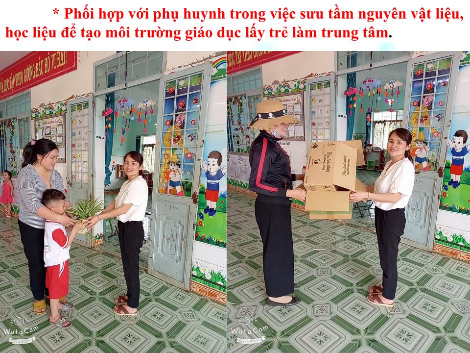 Thuyết trình SKKN Một số biện pháp tạo môi trường giáo dục trong và ngoài lớp theo hướng lấy trẻ làm trung tâm cho trẻ mẫu giáo 5 -6 tuổi trang 8