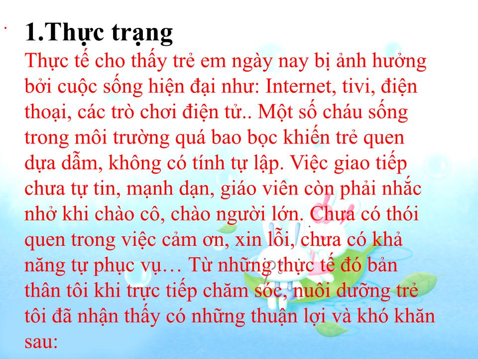 Sáng kiến kinh nghiệm Một số biện pháp giáo dục kỹ năng sống cho trẻ lớp mẫu giáo 5 tuổi trang 4