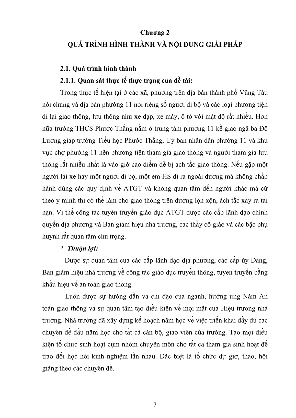 Sáng kiến kinh nghiệm Một số phương pháp giáo dục An toàn giao thông qua môn GDCD ở trường THCS trang 7