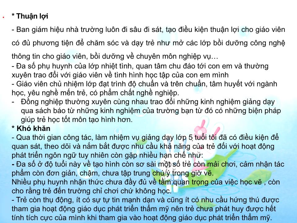 Sáng kiến kinh nghiệm Một số biện pháp giúp trẻ học tốt môn tạo hình 4-5 tuổi trang 4