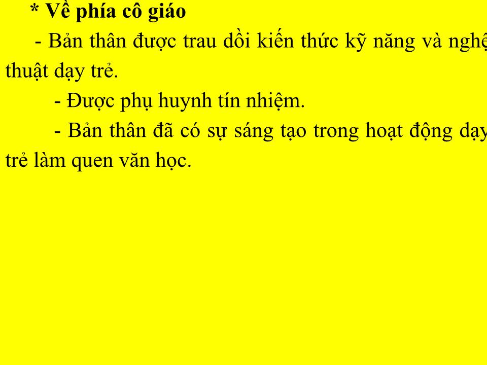 Sáng kiến kinh nghiệm Một số biện pháp giúp trẻ học tốt môn Làm quen văn học 4-5 Tuổi trang 9