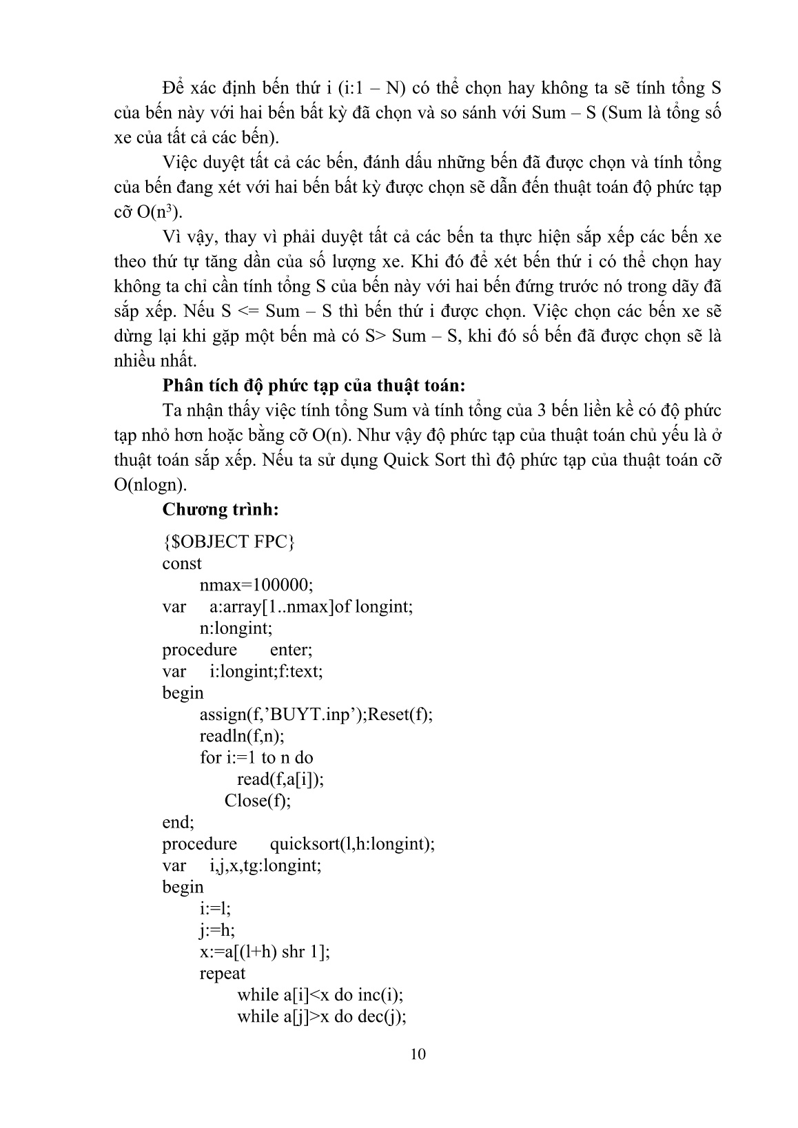 SKKN Phương pháp chia để trị để giải quyết bài toán sắp xếp và tìm kiếm nâng cao trong quá trình bồi dưỡng học sinh giỏi môn lập trình Pascal bậc THCS trang 10