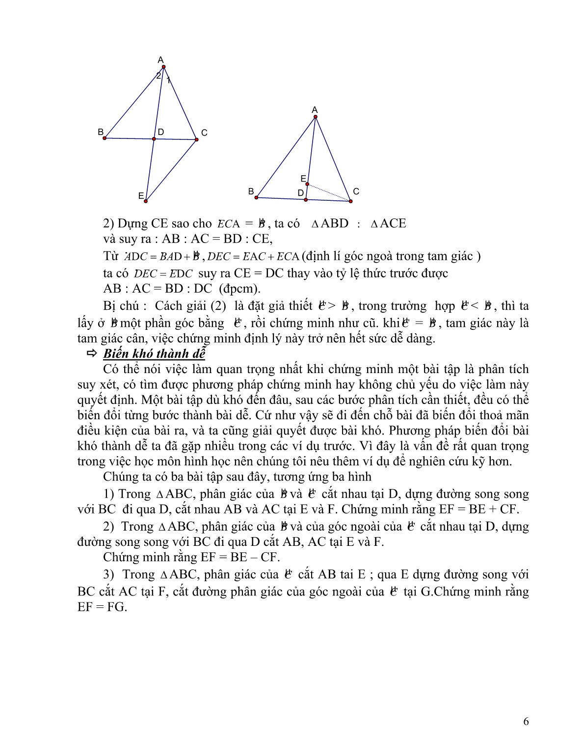 Sáng kiến kinh nghiệm Vận dụng linh hoạt các định lý và phương pháp chứng minh hình học trang 6