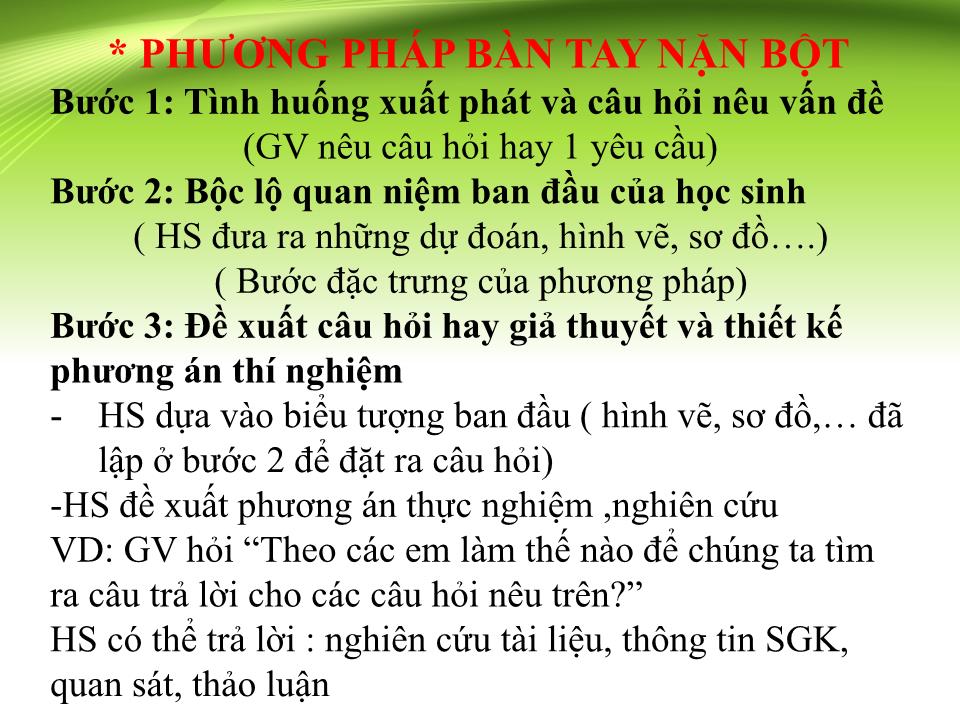 Sáng kiến kinh nghiệm Phương pháp - Kĩ thuật dạy học tích cực trong khoa học tự nhiên (phân môn Sinh học) trang 5