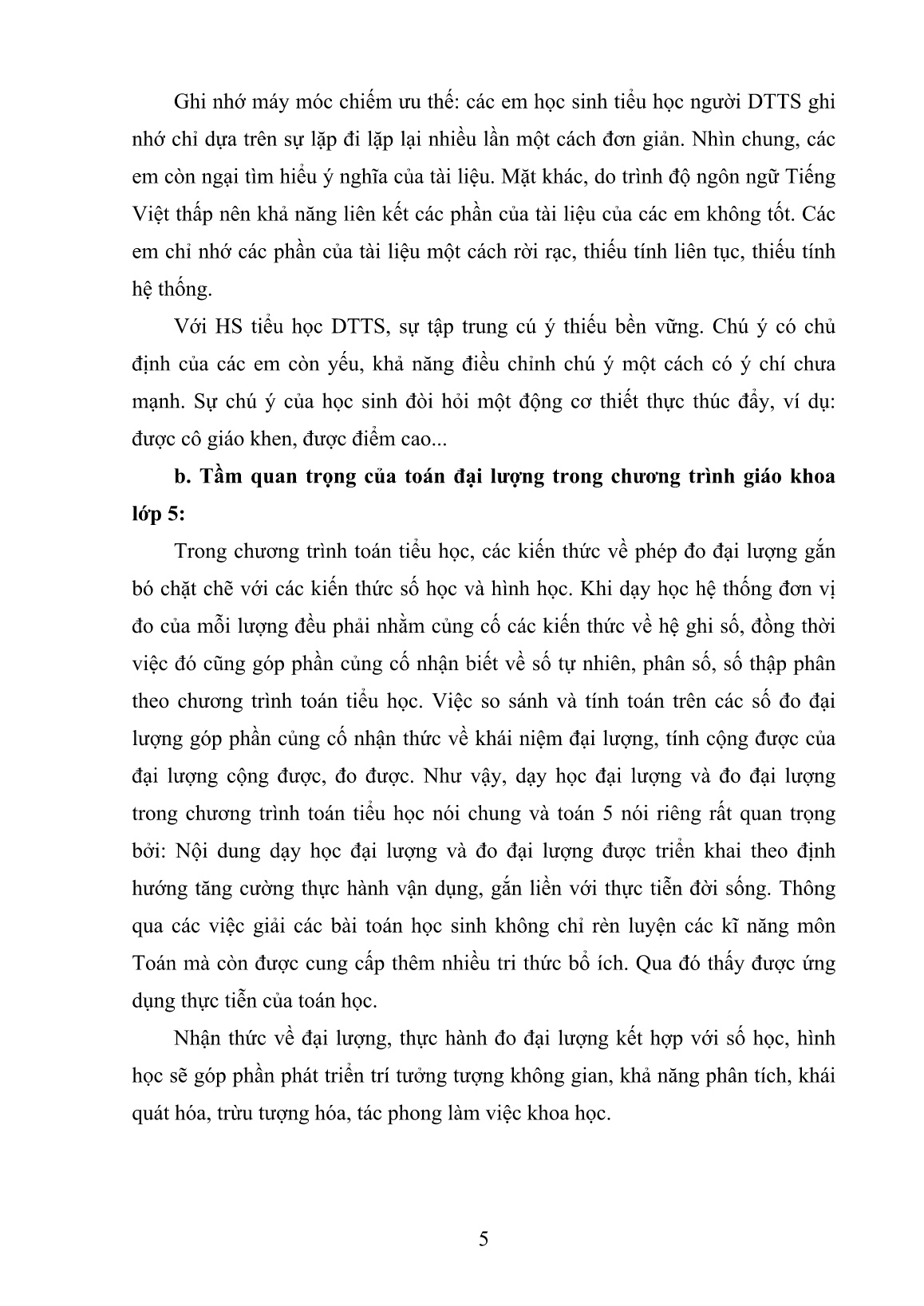 Sáng kiến kinh nghiệm Rèn kỹ năng đổi đơn vị đo đại lượng cho học sinh DTTS lớp 5A1 Trường Tiểu học Lê Lợi trang 5