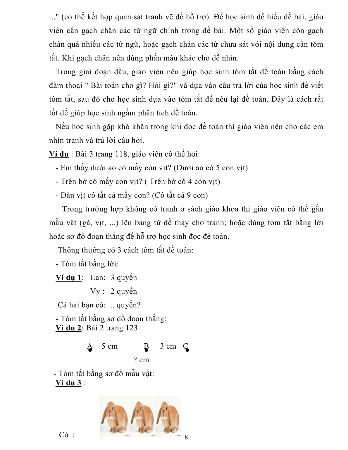 SKKN Nâng cao chất lượng giảng dạy mạch kiến thức“Giải toán có lời văn”ở lớp 1A trường tiểu học Nguyễn Bá Ngọc năm học 2017-2018 trang 8