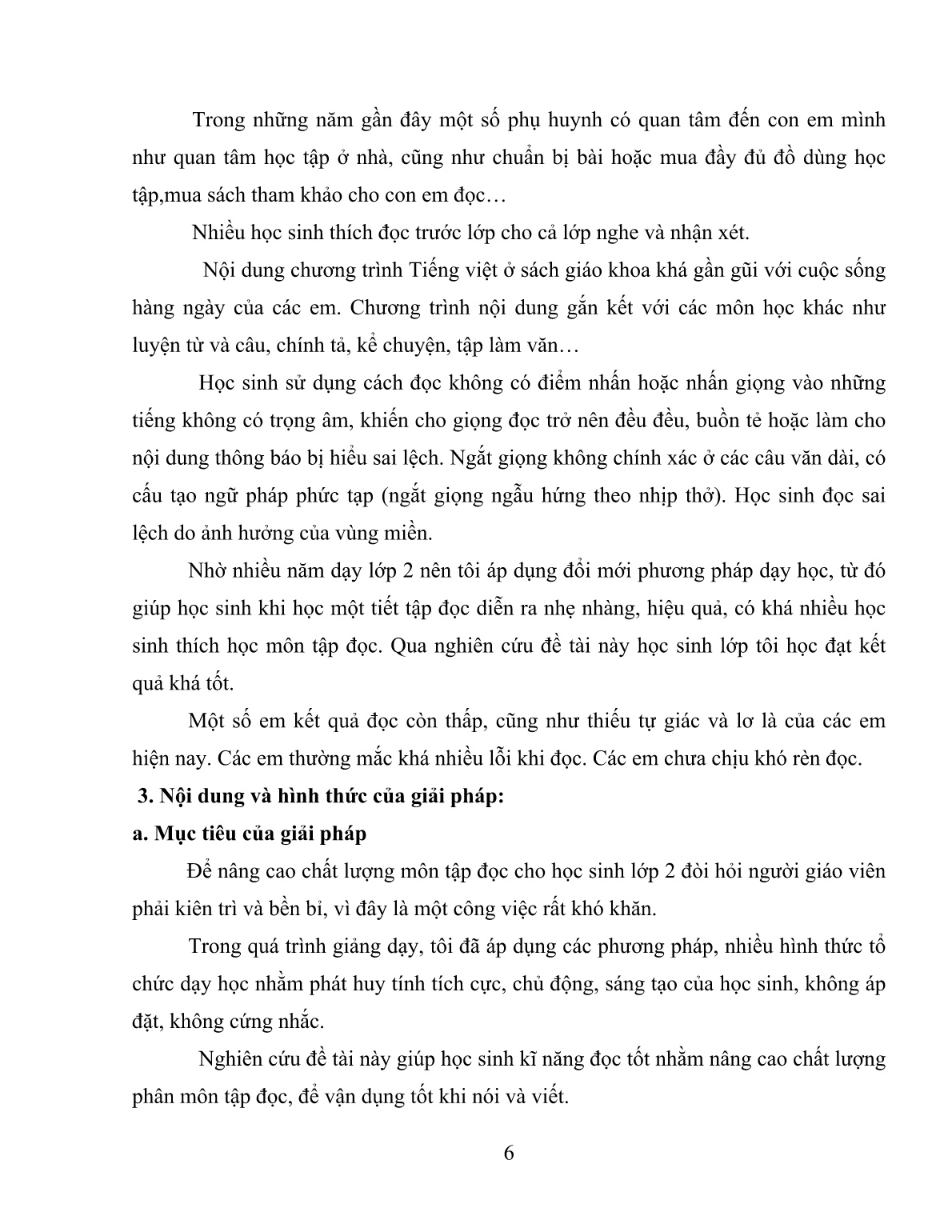 Sáng kiến kinh nghiệm Xây dựng bài tập rèn kỹ năng đọc theo hứơng tích cực hóa hoạt động học tập cho học sinh Lớp 2 trang 6