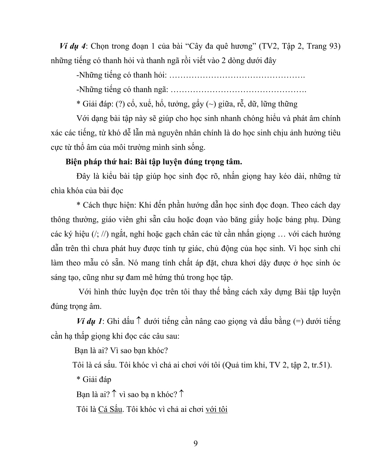 Sáng kiến kinh nghiệm Xây dựng bài tập rèn kỹ năng đọc theo hứơng tích cực hóa hoạt động học tập cho học sinh Lớp 2 trang 9