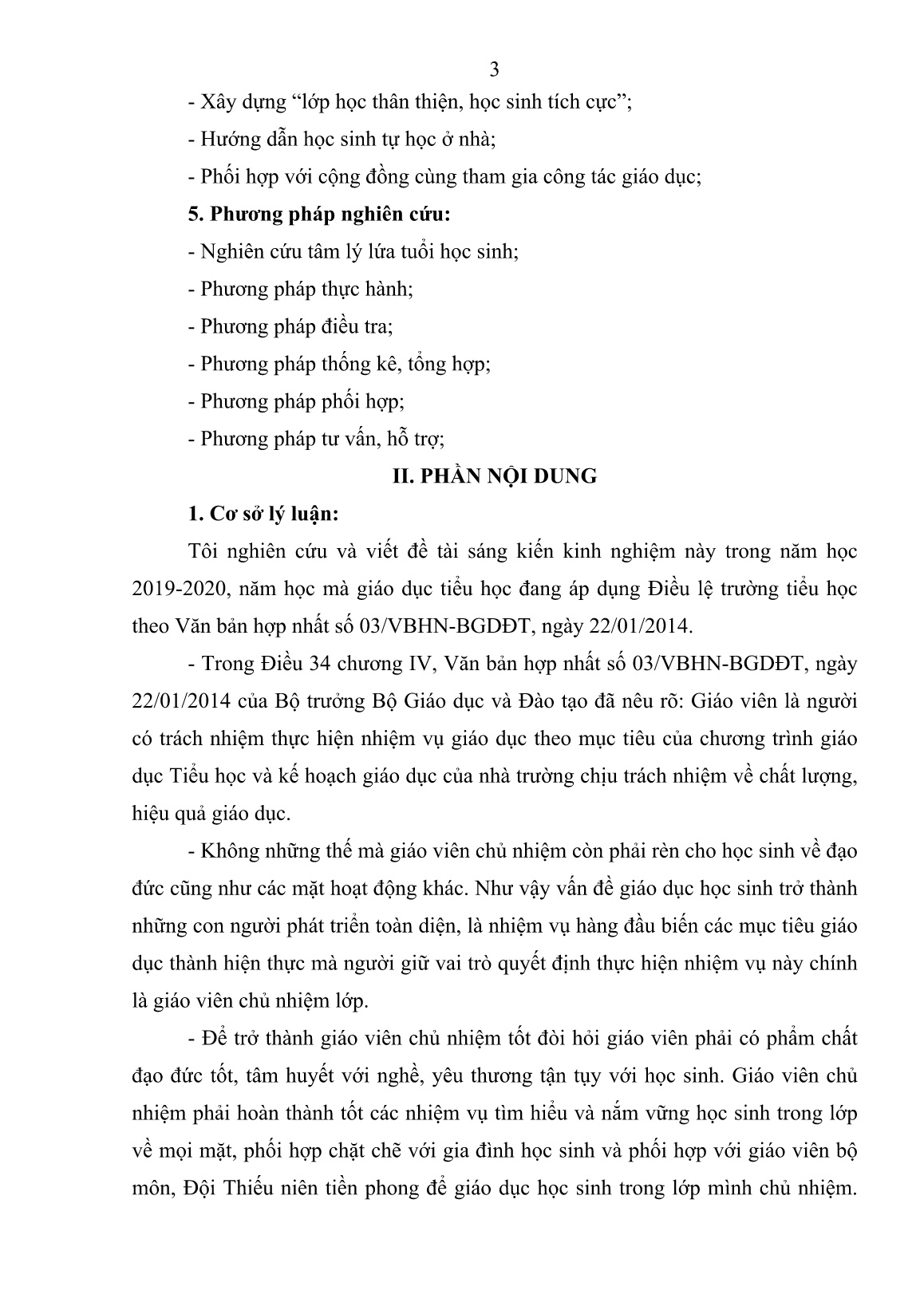 SKKN Một số biện pháp nâng cao chất lượng trong công tác chủ nhiệm Lớp 1B tại Trường tiểu học Võ Thị Sáu, Phường Đoàn Kết, Thị xã Buôn Hồ, ĐăkLăk năm học 2019-2020 trang 3