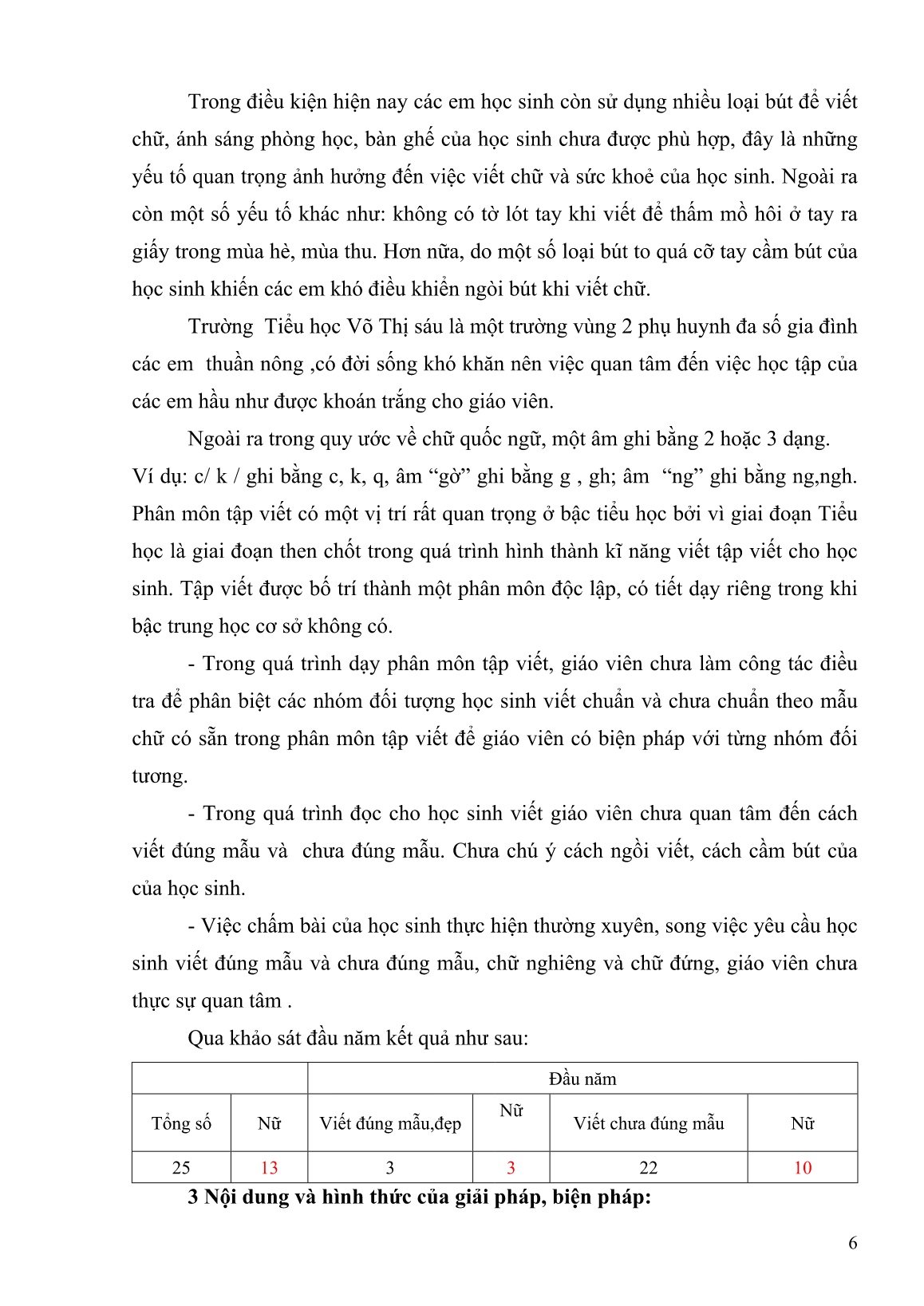 Sáng kiến kinh nghiệm Một số biện pháp rèn chữ viết cho học sinh Lớp 2A trường TH Võ Thị Sáu trang 6