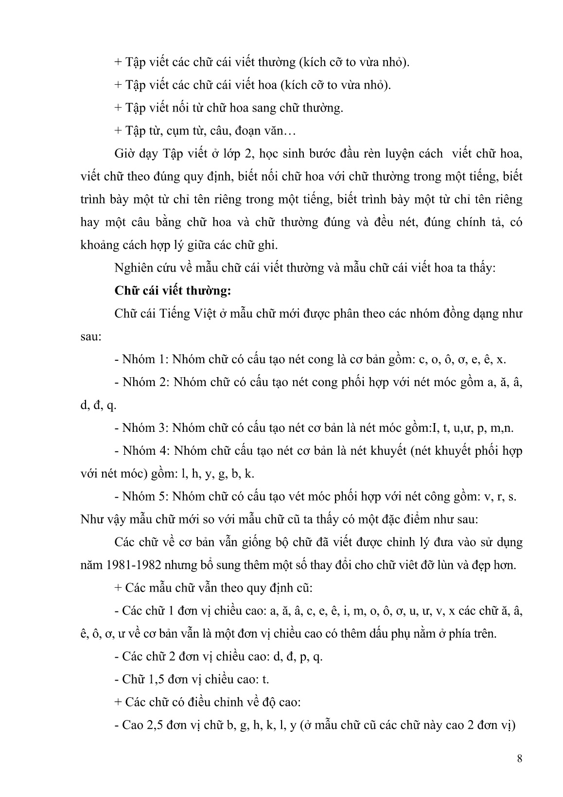 Sáng kiến kinh nghiệm Một số biện pháp rèn chữ viết cho học sinh Lớp 2A trường TH Võ Thị Sáu trang 8