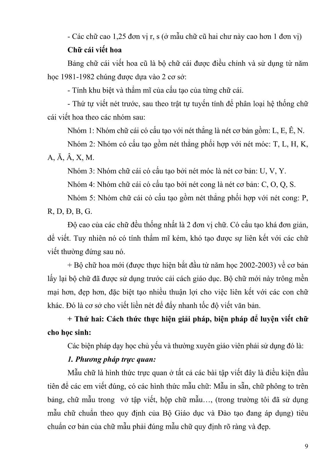 Sáng kiến kinh nghiệm Một số biện pháp rèn chữ viết cho học sinh Lớp 2A trường TH Võ Thị Sáu trang 9