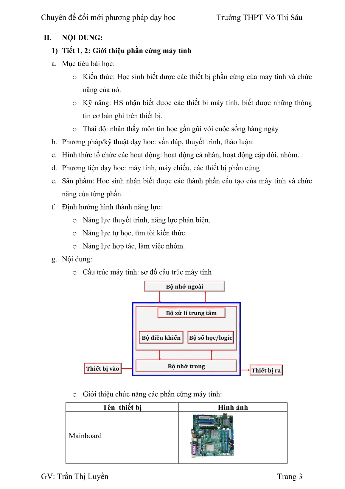 Sáng kiến kinh nghiệm Phát huy tinh thần tự học và định hướng nghề nghiệp cho học sinh THPT trong tiết dạy môn Tin học trang 3