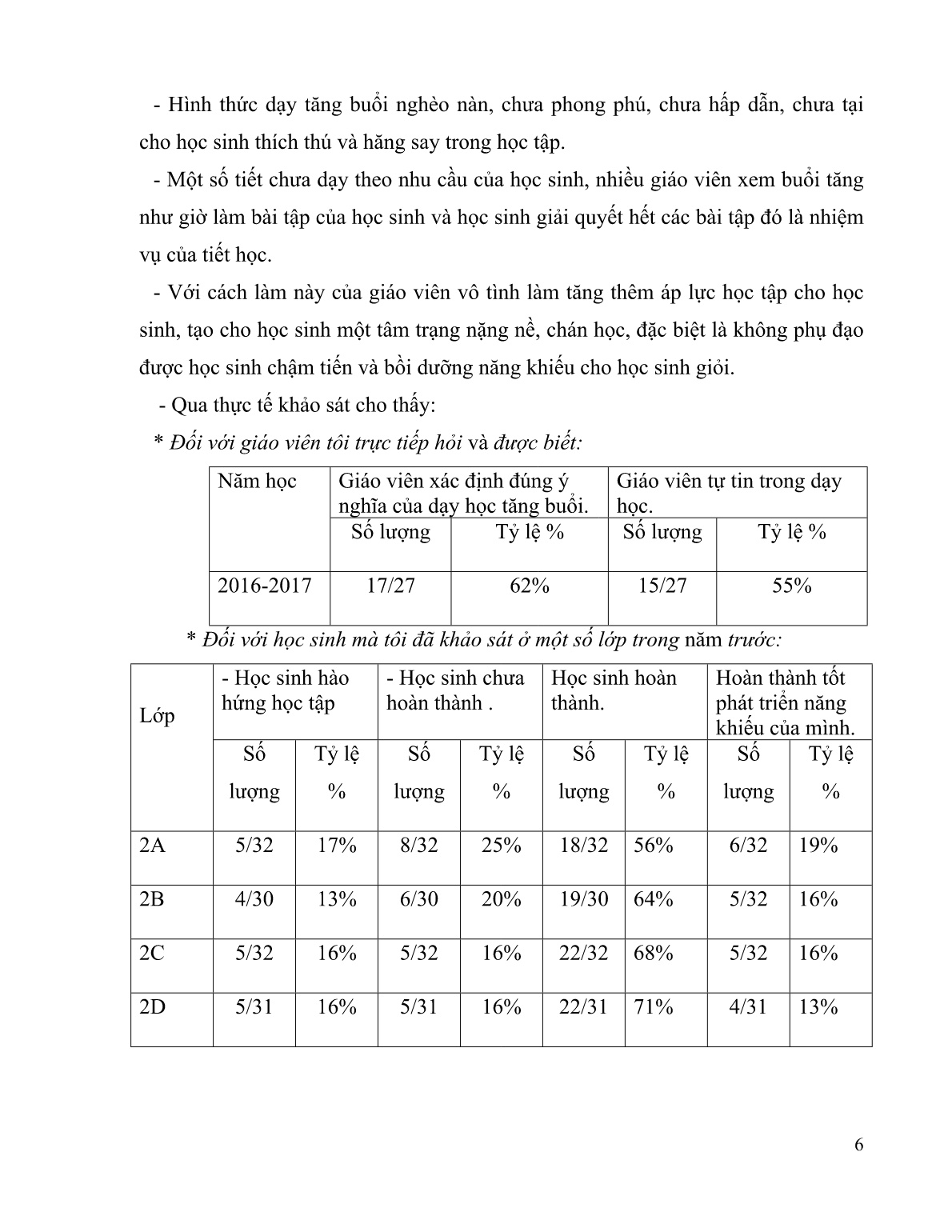 Sáng kiến kinh nghiệm Một số giải pháp nâng cao chất lượng dạy học tăng buổi ở Khối 2 trường Tiểu học Lê Lợi trang 6