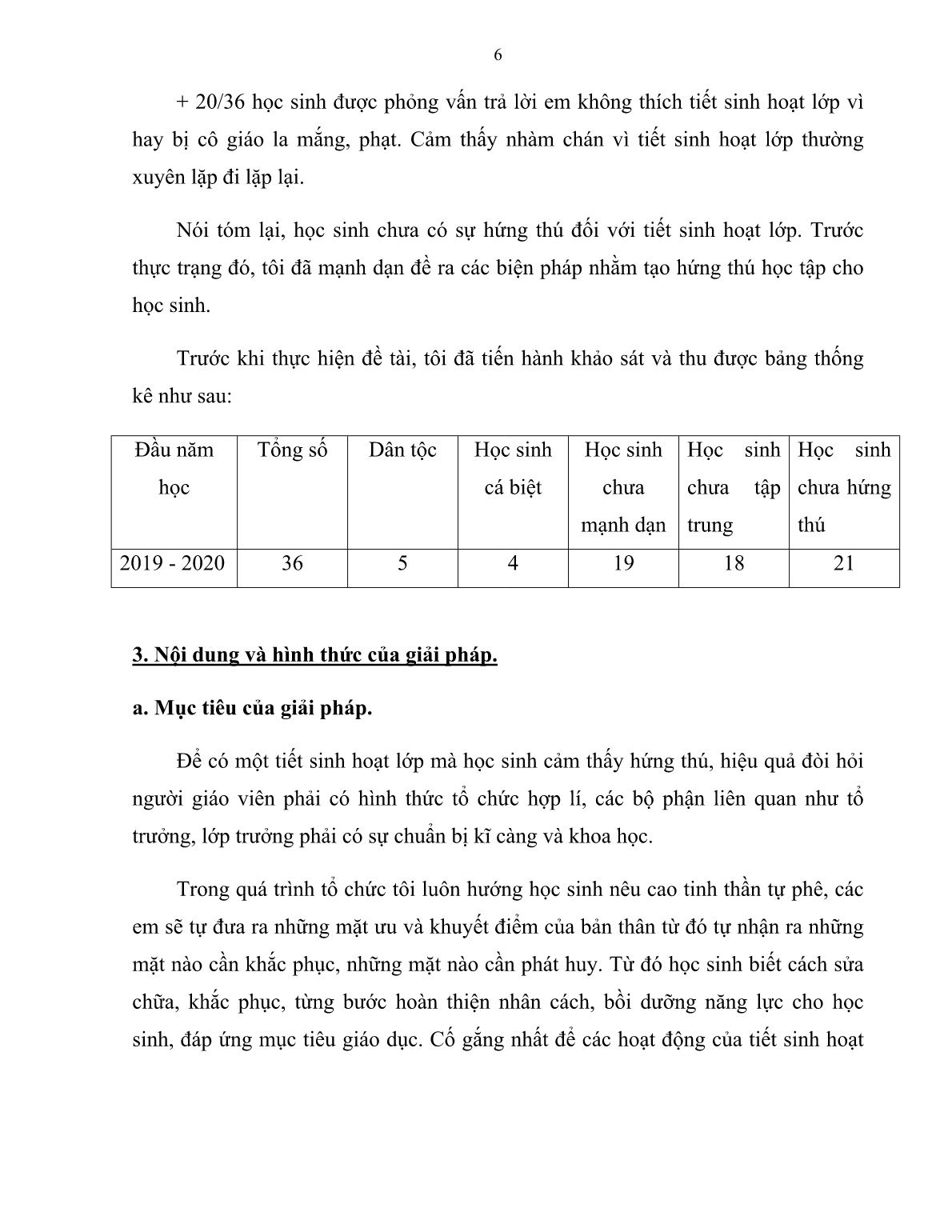 Sáng kiến kinh nghiệm Xây dựng tiết sinh hoạt lớp tích cực - thoải mái - hứng thú - hiệu quả trang 6