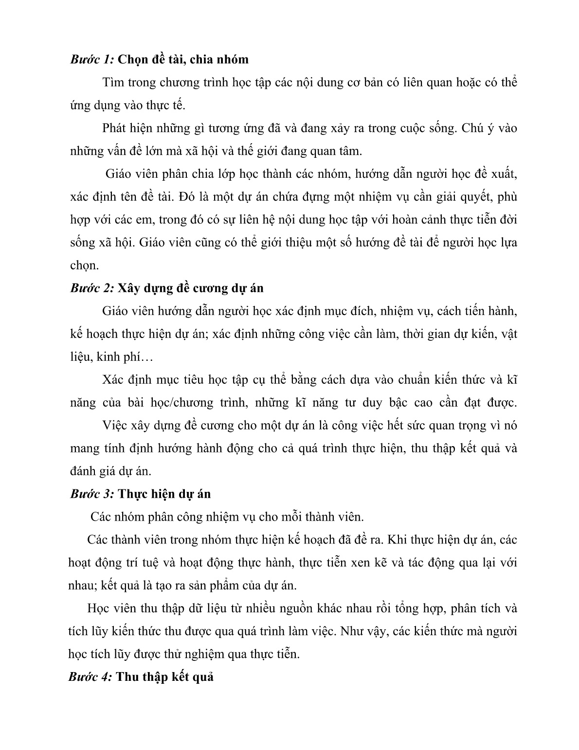 Tham luận Phương pháp dạy học theo dự án với kỹ năng Speaking Khối 10 ở trường THPT Hòa Bình trang 5