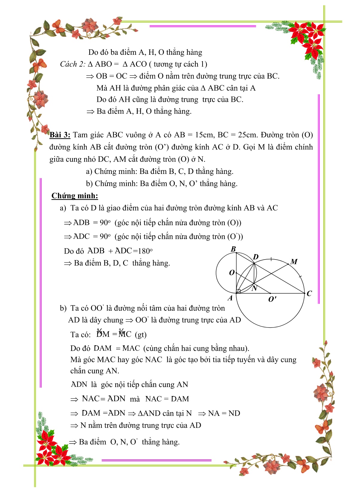 Sáng kiến kinh nghiệm Phương pháp chứng minh ba điểm thẳng hàng trang 6