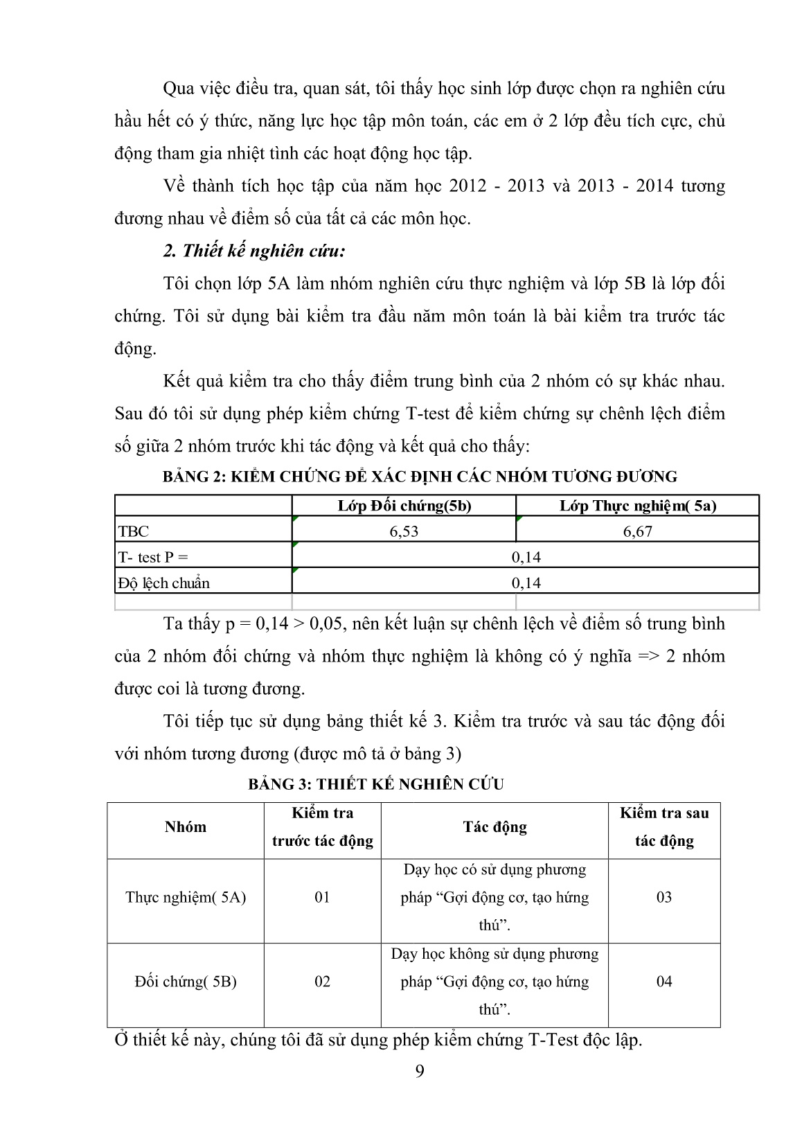 SKKN Nâng cao chất lượng môn Toán cho học sinh Lớp 5 trường Tiểu học Na Hối II thông qua phương pháp “ Gợi động cơ, tạo hứng thú trang 9