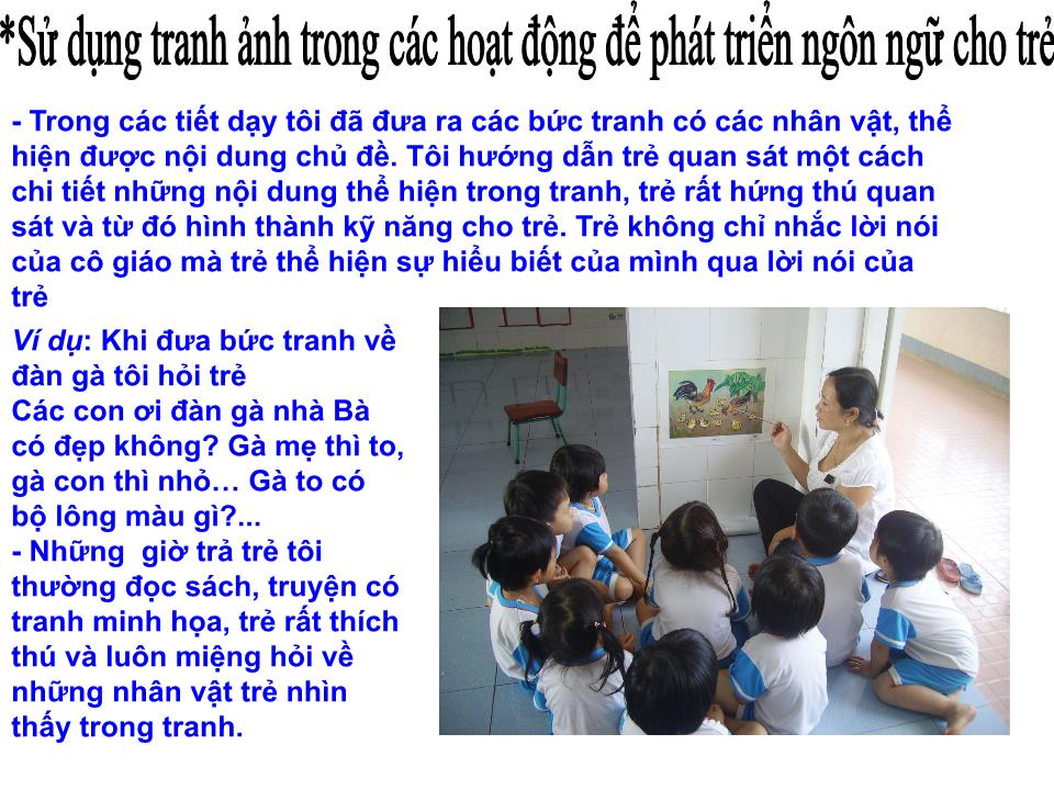 Sáng kiến kinh nghiệm Một số biện pháp phát triển ngôn ngữ cho trẻ 3 tuổi trang 8