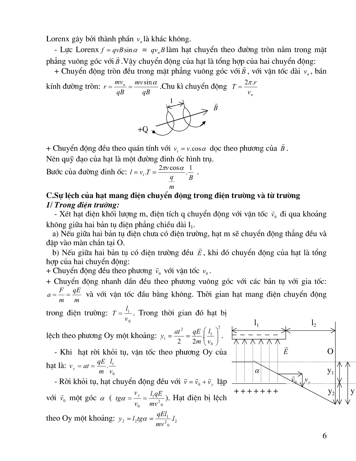 Sáng kiến kinh nghiệm Hạt điện chuyển động trong điện từ trường trang 6