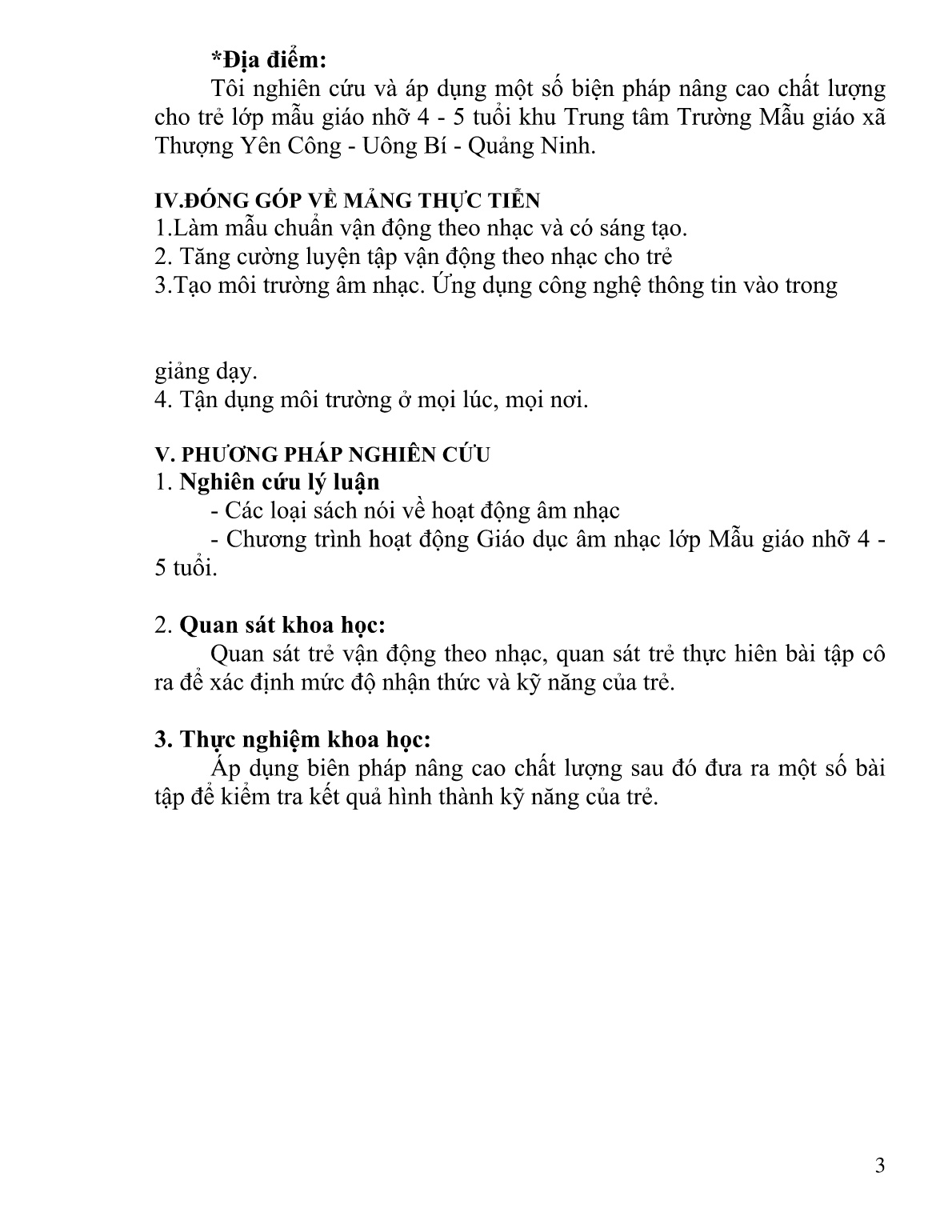 Sáng kiến kinh nghiệm Một số biện pháp nâng cao chất lượng dạy vận động theo nhạc cho trẻ Mẫu giáo 4-5 tuổi trang 3